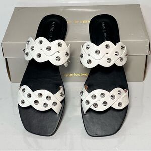 Marc Fisher Bodil Studded Slide Sandals